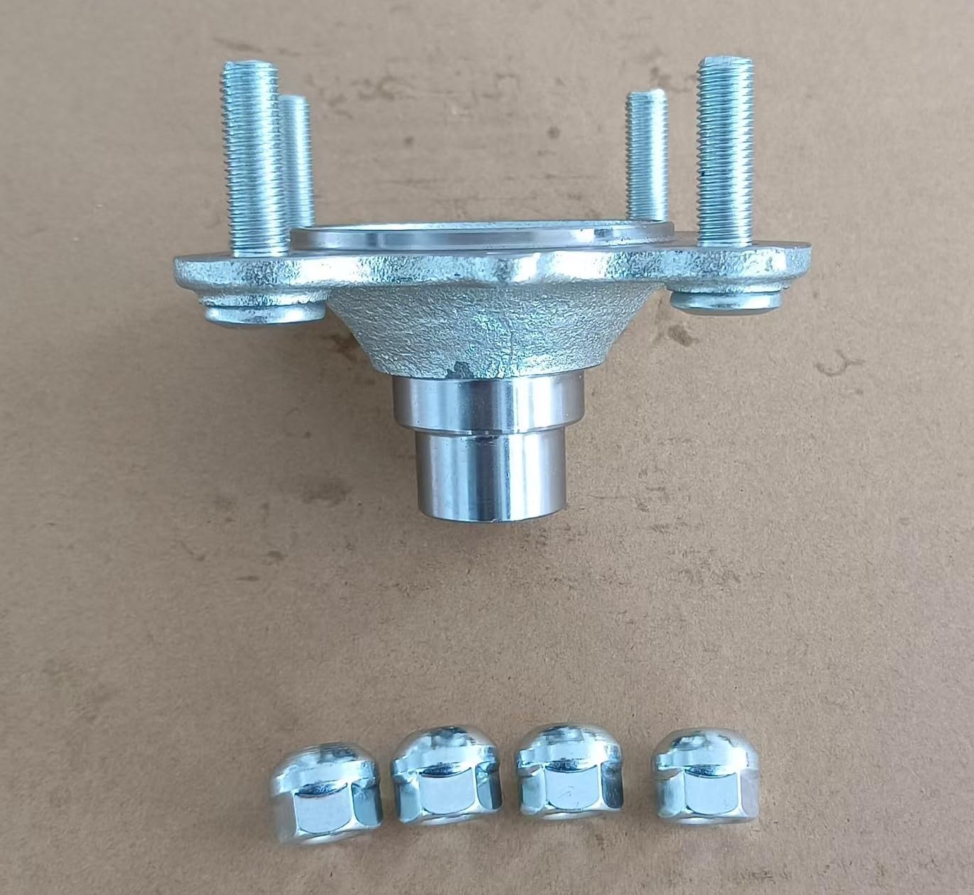 Front Axle Wheel Hub with Lug Nuts Replacement for Honda FourTrax 300 Rancher 350 Foreman 400 Rancher 400 Foreman TRX450 ATV 44610-HM5-A80