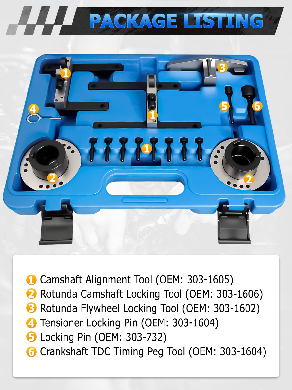 Kit D'outils pour Courroie de Distribution, Kit D'outils de Réglage Moteur, Compatible avec Ford 1.0 ECOBOOST Le Moteur