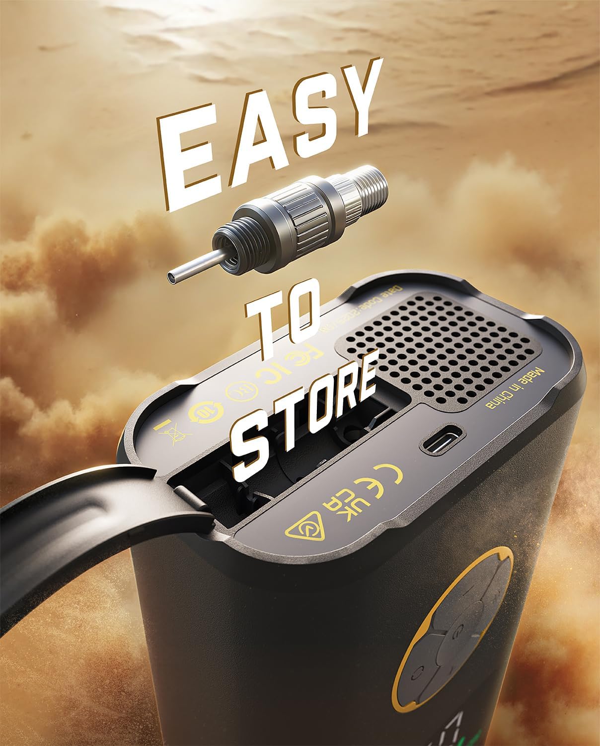 Fanttik X10 Pro Max Tire Inflator for SUV, 36s Fast Inflate Portable Air Compressor with Presta and Schrader Valve, 150PSI Cordless Air Pump with Powerful Battery for Cars, Motorcycles, Bikes, Balls - Image 8