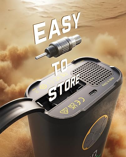 Miniatura 8 de Fanttik Inflador de neumáticos X10 Pro Max para SUV, compresor de aire portátil de inflado rápido de 36 segundos con válvula Presta y Schrader,