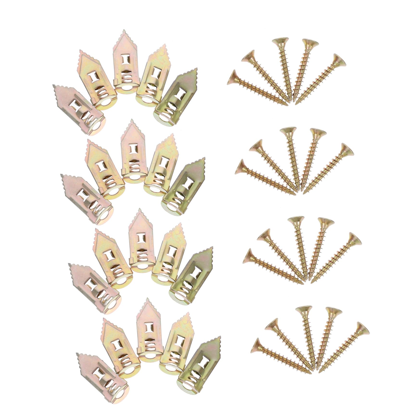 Alipis 20pcs Metal Wall Self-Drilling Anchor Metal Drywall Anchor Expansion Screw Heavy Duty Practical Design