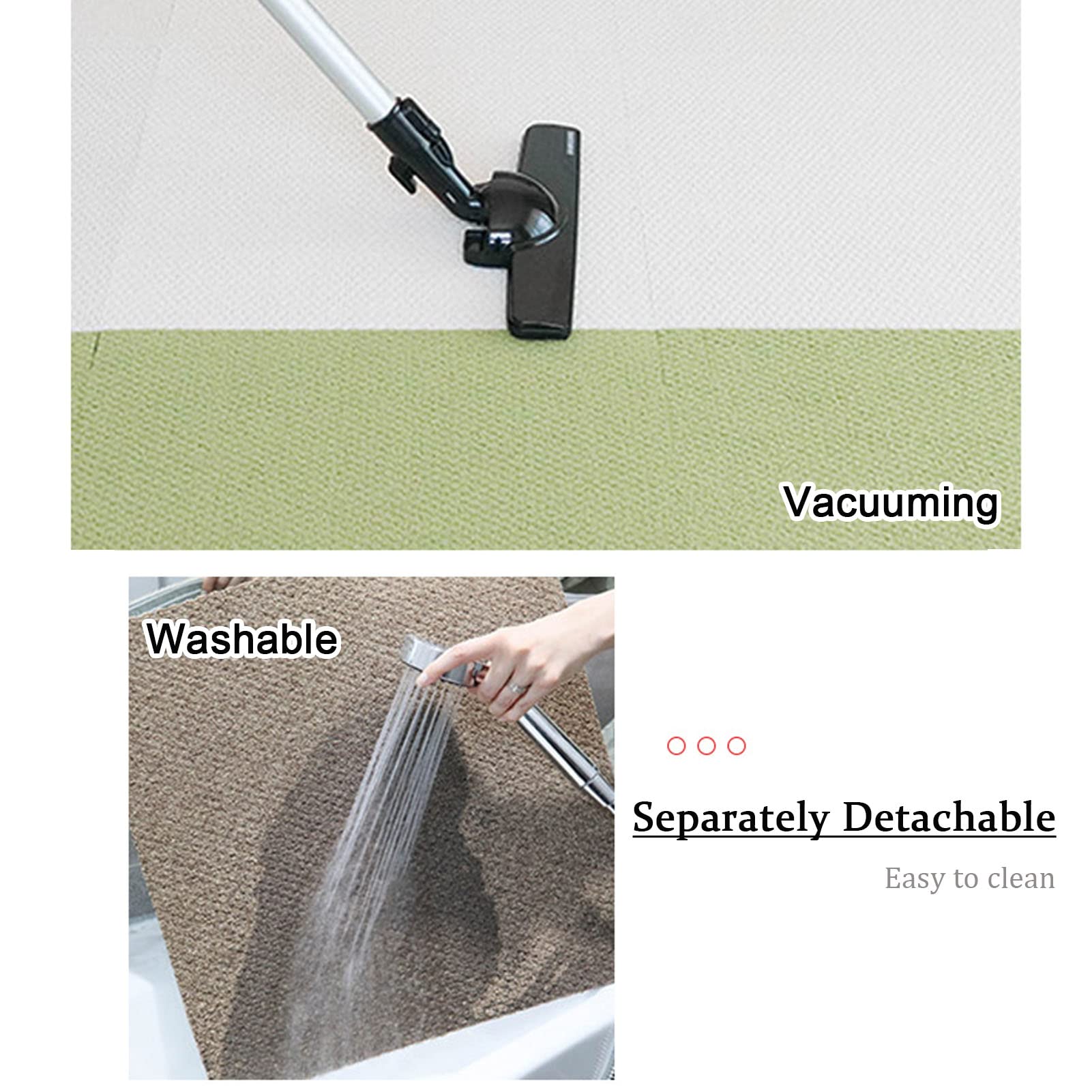 Selbstklebende Teppichfliesen, 50 x 50 cm, Wohnquadrate, 9, 12, 16 Stück, wiederverwendbar, zum Abziehen und Aufkleben, rutschfest, verschleißfest