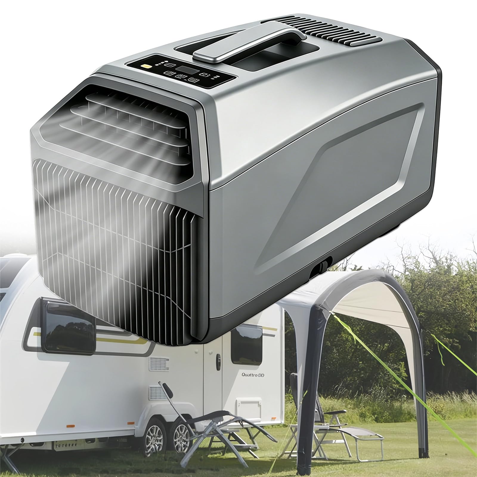 220V Portable Air Conditioner for Small Camper Truck Cabins 5100BTU