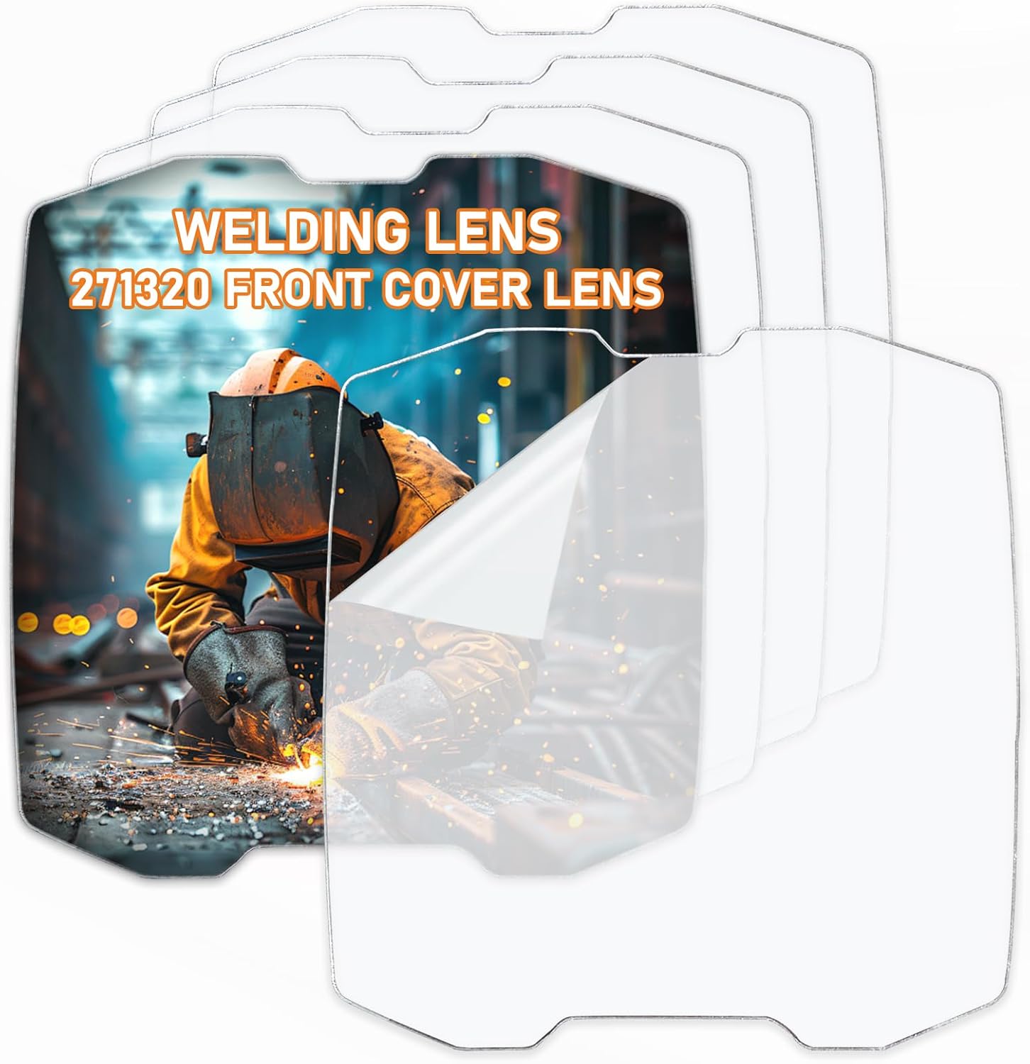 271320 Front Cover Lens for Digital Infinity Series Welding Helmet - High Clarity Replacement Welding Helmet Lens