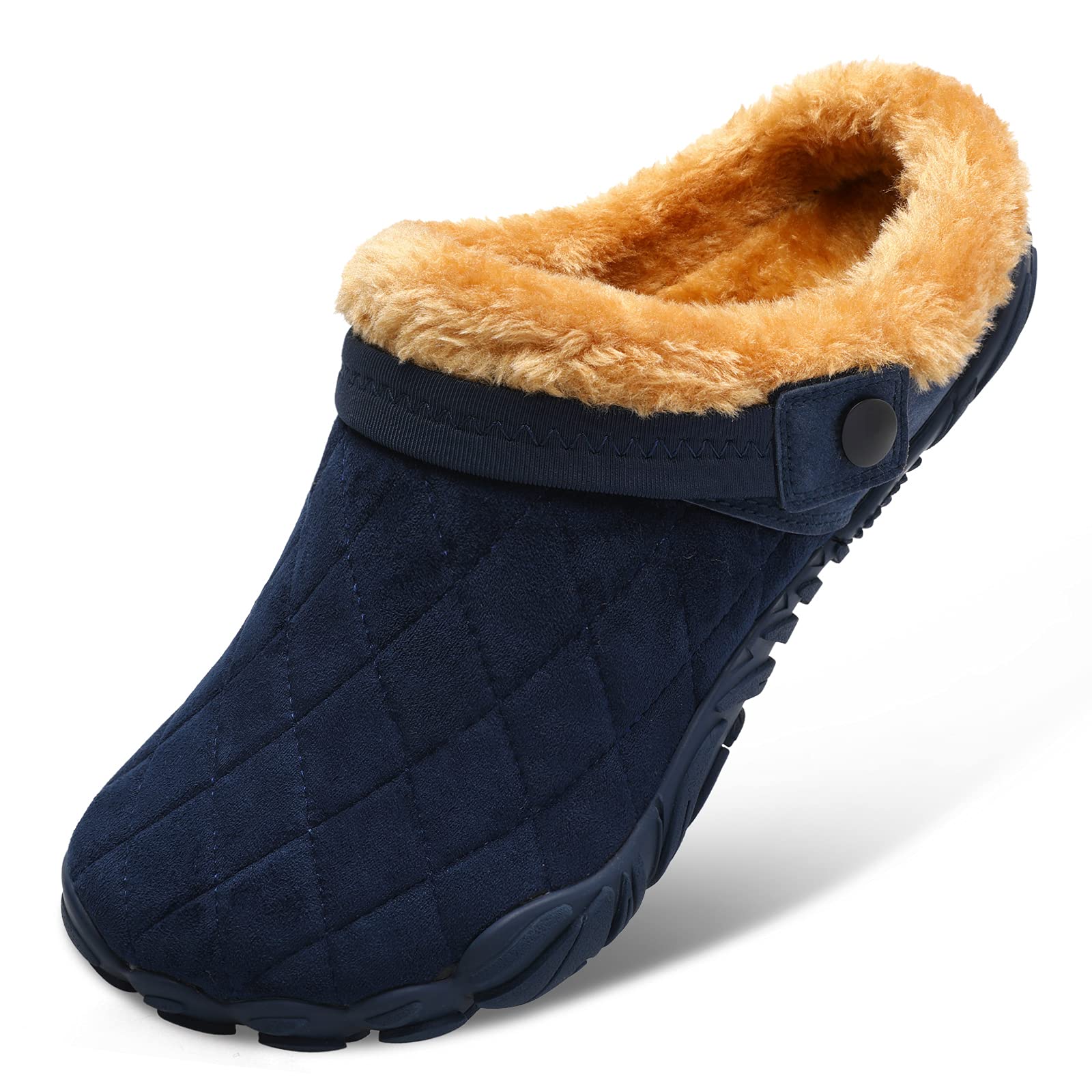 Womens Mens Furry Slides House Slippers Fuzzy Fluffy Bedroom Cozy
