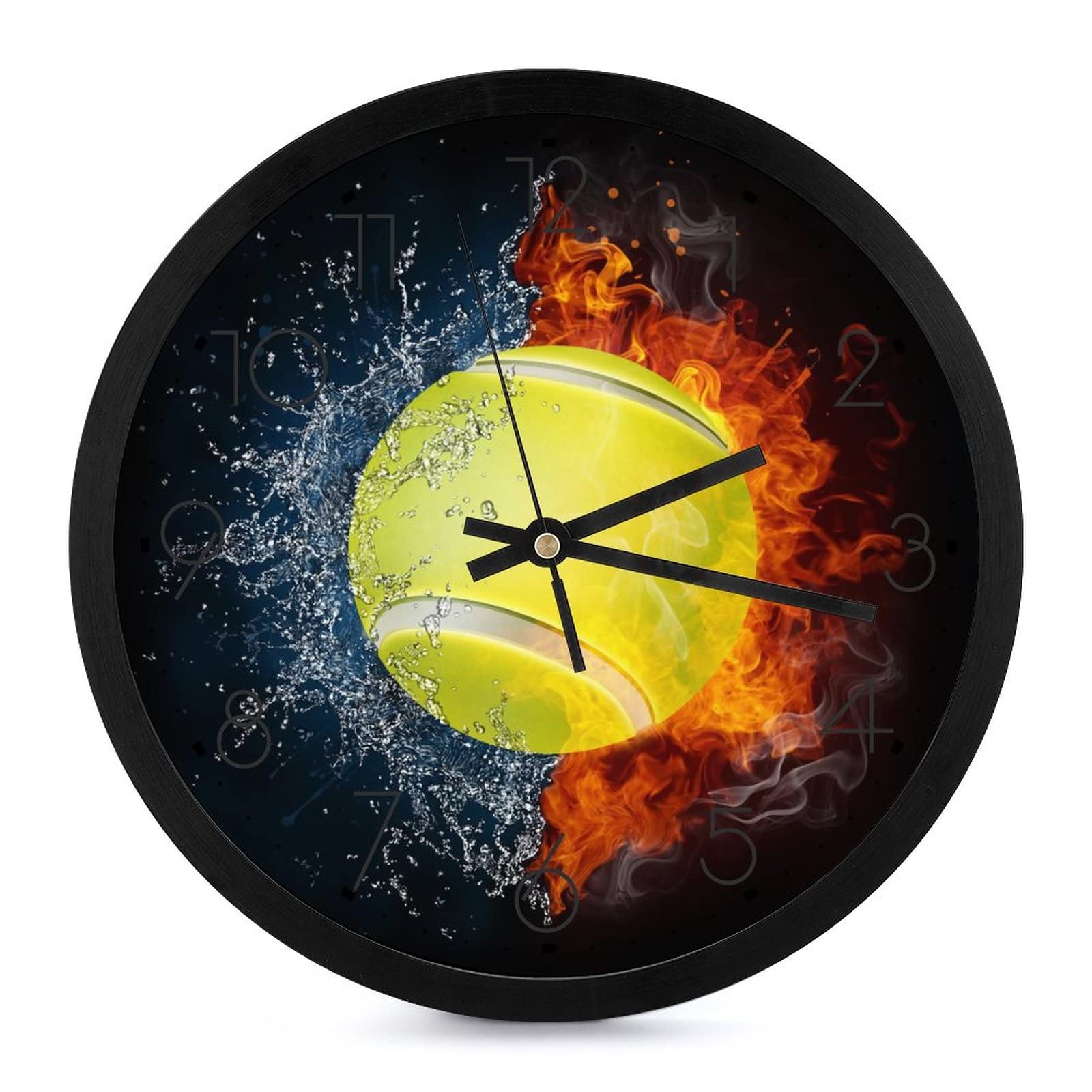 Pendule murale tennis sans tic-tac pour en finir avec les bruits de salon