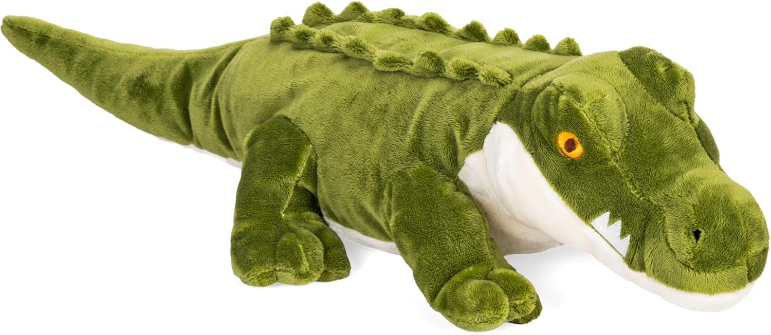 Wild Republic Ecokins, Crocodile, Stuffed Animal, 12 inches, Gift for Kids, Plush Toy, Made from Spun Recycled Water Bottles, Eco Friendly, Child’s Room Décor