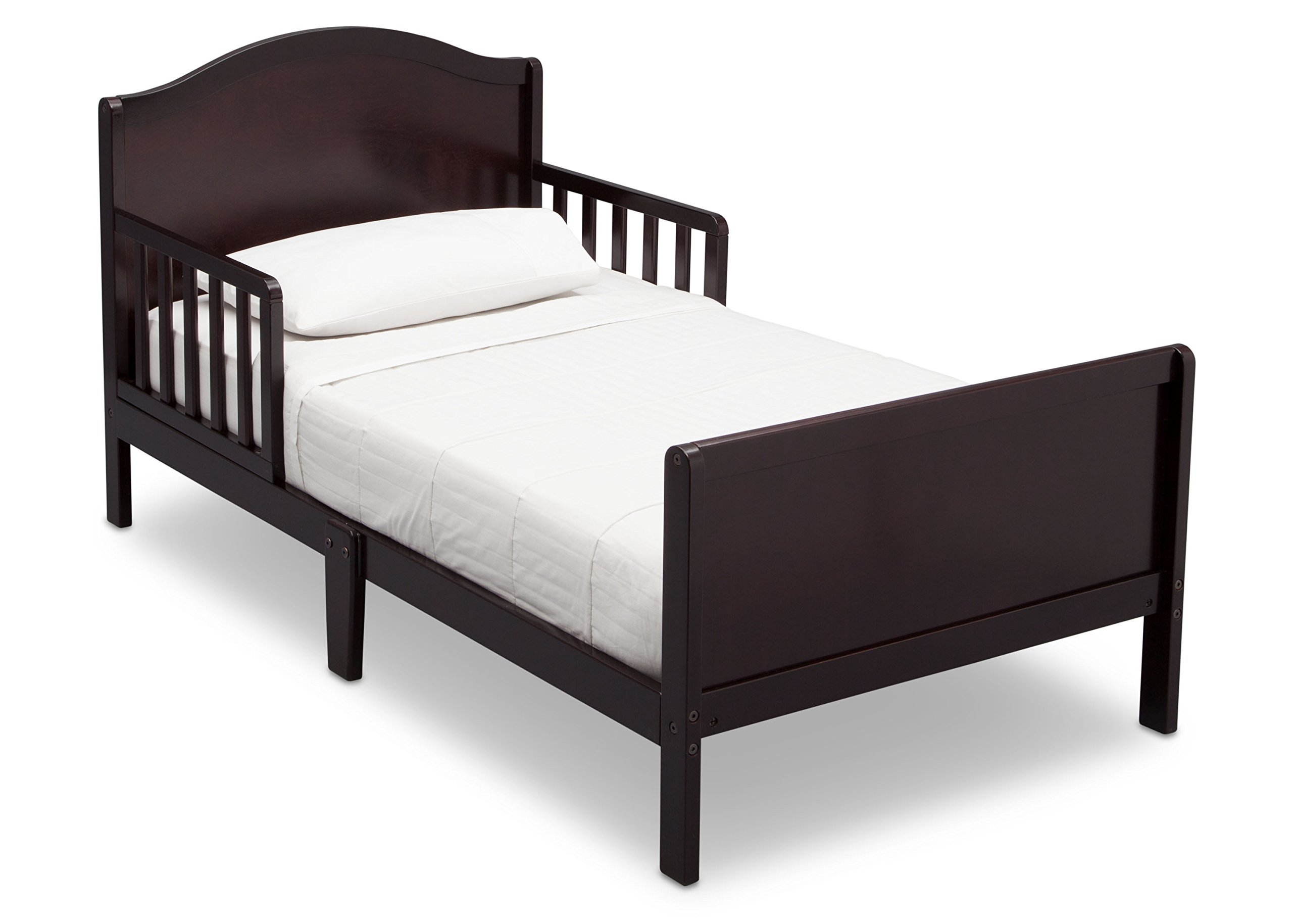 Photo 1 of Delta Children Bennett Wood Toddler Bed - Greenguard Gold Certified, Dark Chocolate 