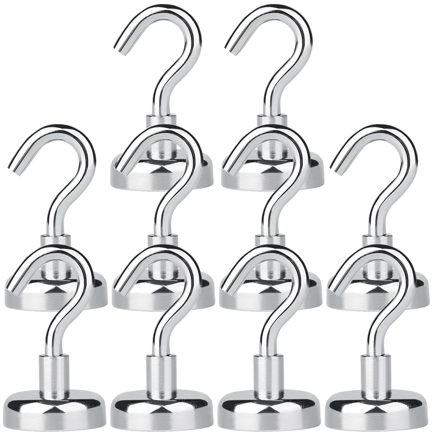 12LB Magnetic Hooks - 5 Assorted Colors Strong Powerful Heavy Duty