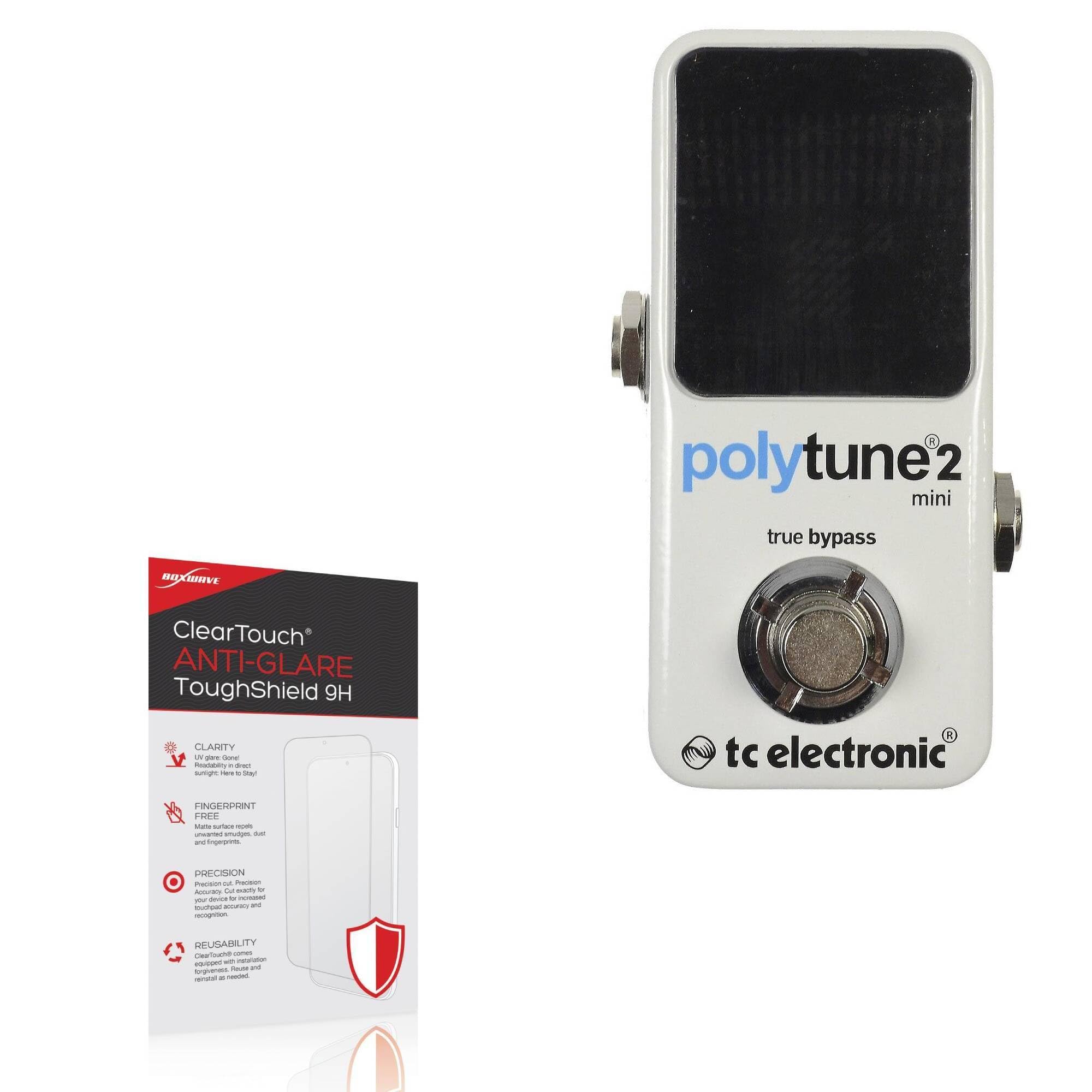 BoxWave Screen Protector Compatible with TC Electronic Polytune 2 Mini - ClearTouch Anti-Glare ToughShield 9H (2-Pack), Anti-Glare 9H Tough Flexible Film Screen Protector