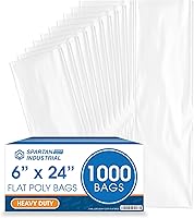 Vista 13 de Bolsas de polietileno planas de extremo abierto de 4 x 6 pulgadas (1000 unidades) – Plástico transparente de 2 mil – Sin tira adhesiva – Para