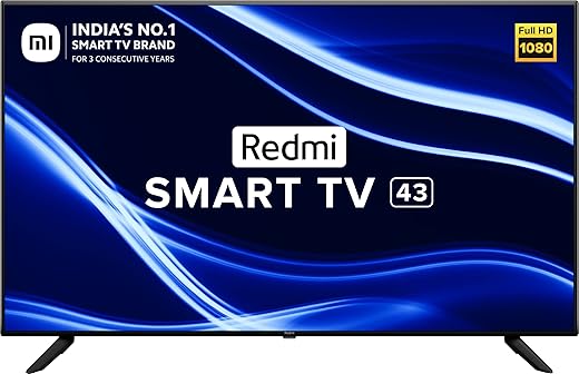 Redmi 108 cm (43 inches) Full HD Smart LED TV | L43M6-RA (Black) (2021 Model) | With Android 11