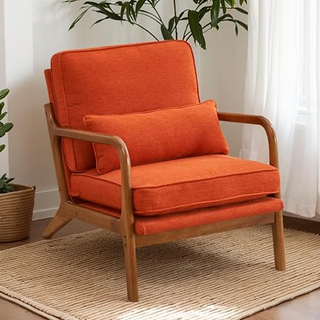 Karl Home Accent Chair: Mid-Century Modern Charisma for Your Living Room