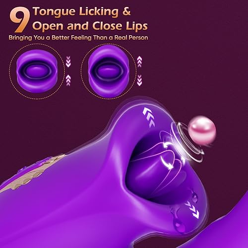 Miniatura 10 de Vibrador de punto G para adultos, juguetes sexuales para mujeres, juguete sexual con lengua rosa, consolador, estimulador de clítoris, estimulador