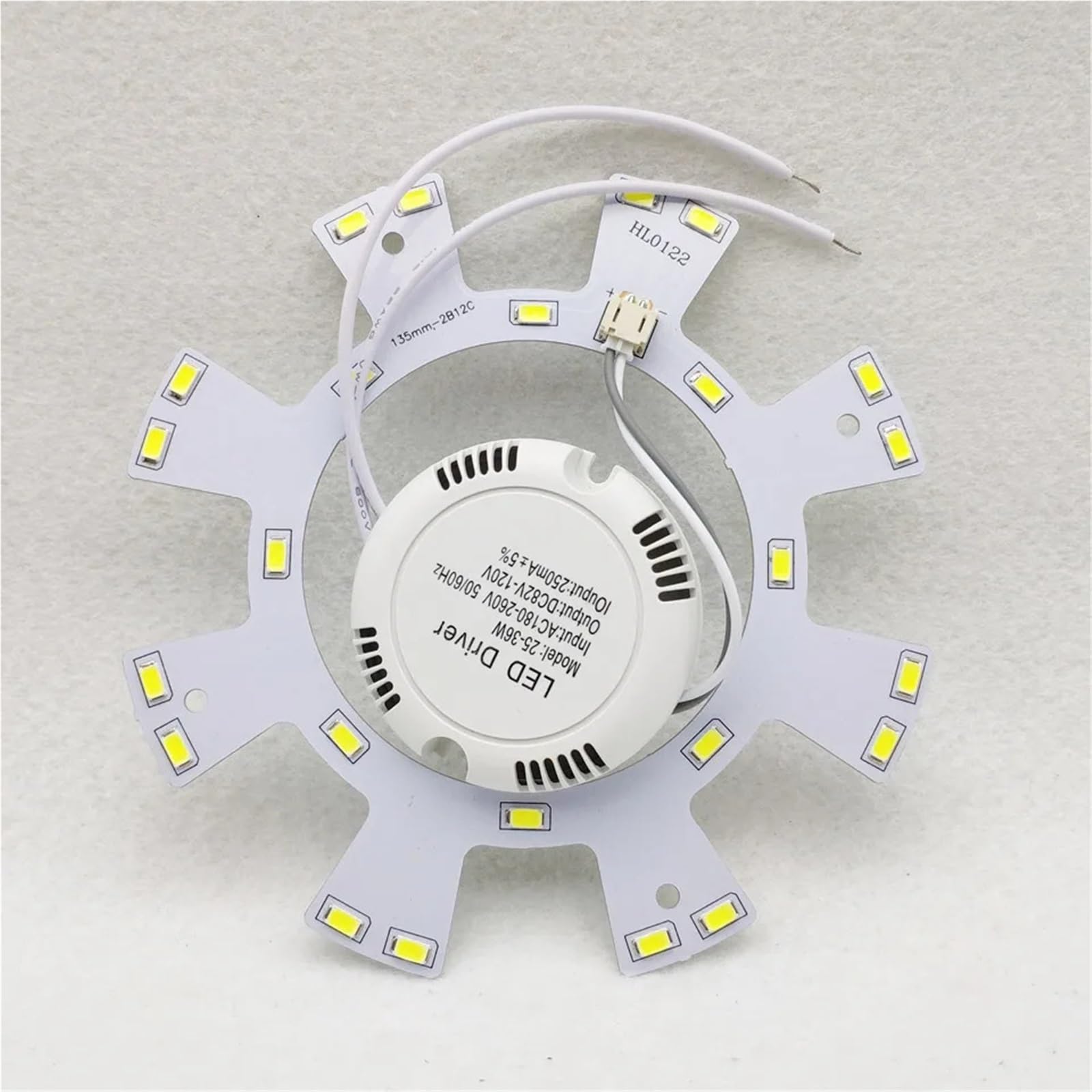2 pezzi 230mA 25-36w 8-25W Driver LED da soffitto 220v Driver a scatola rotonda Trasformatore di illuminazione for faretti da soffitto fai da te(8-25W 220mA)