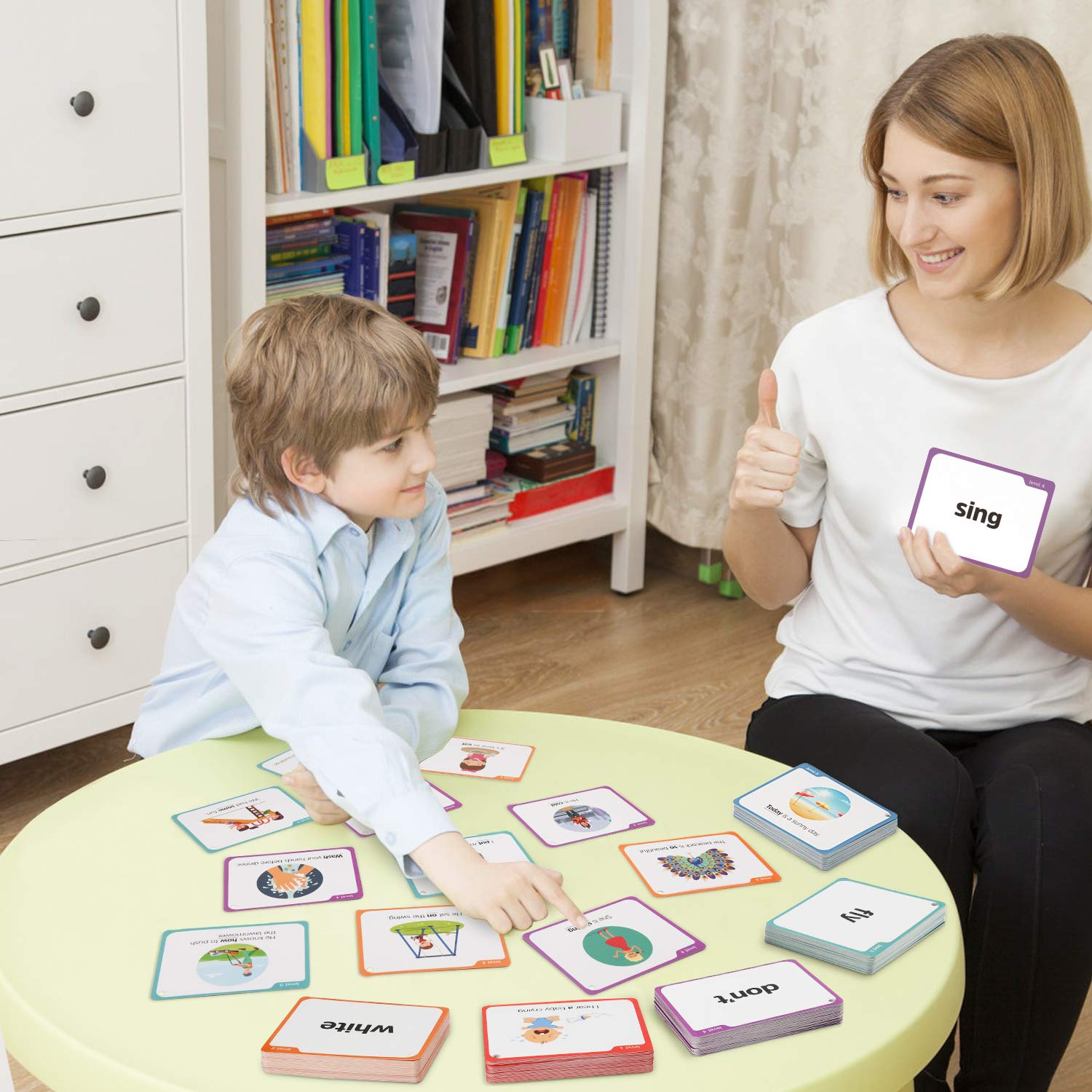 Buy Joy Dynasty Sight Words Flash Cards Kindergarten with Pictures