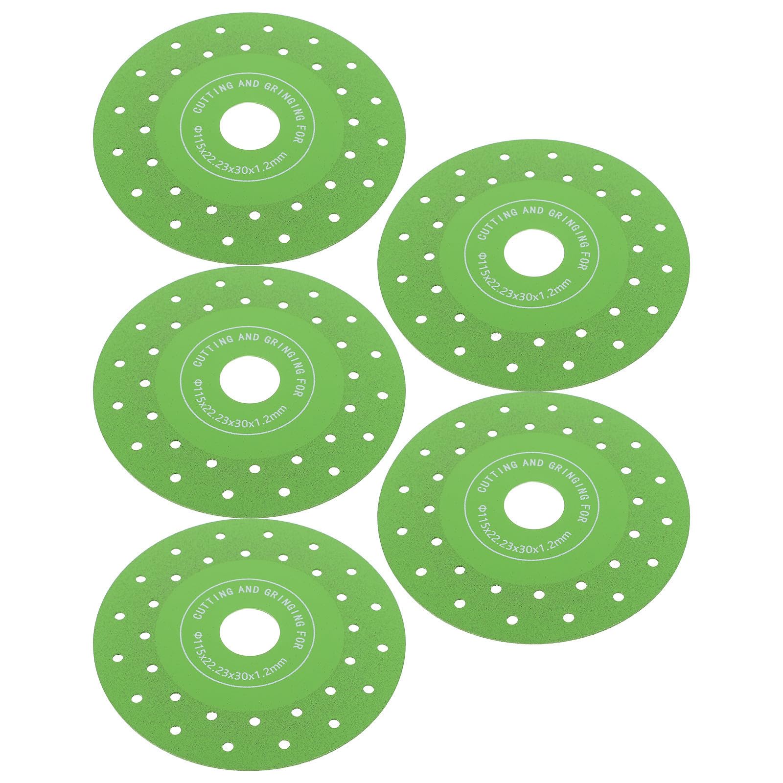NUOBESTY 5 Piezas Disco de Corte de Diamante para Placas de Roca y Azulejos Porcelánicos, Acero y Adamas, Ángulo de 45°, Minimiza Rebabas y Reduce Deslizamientos para Acabados en Encimeras