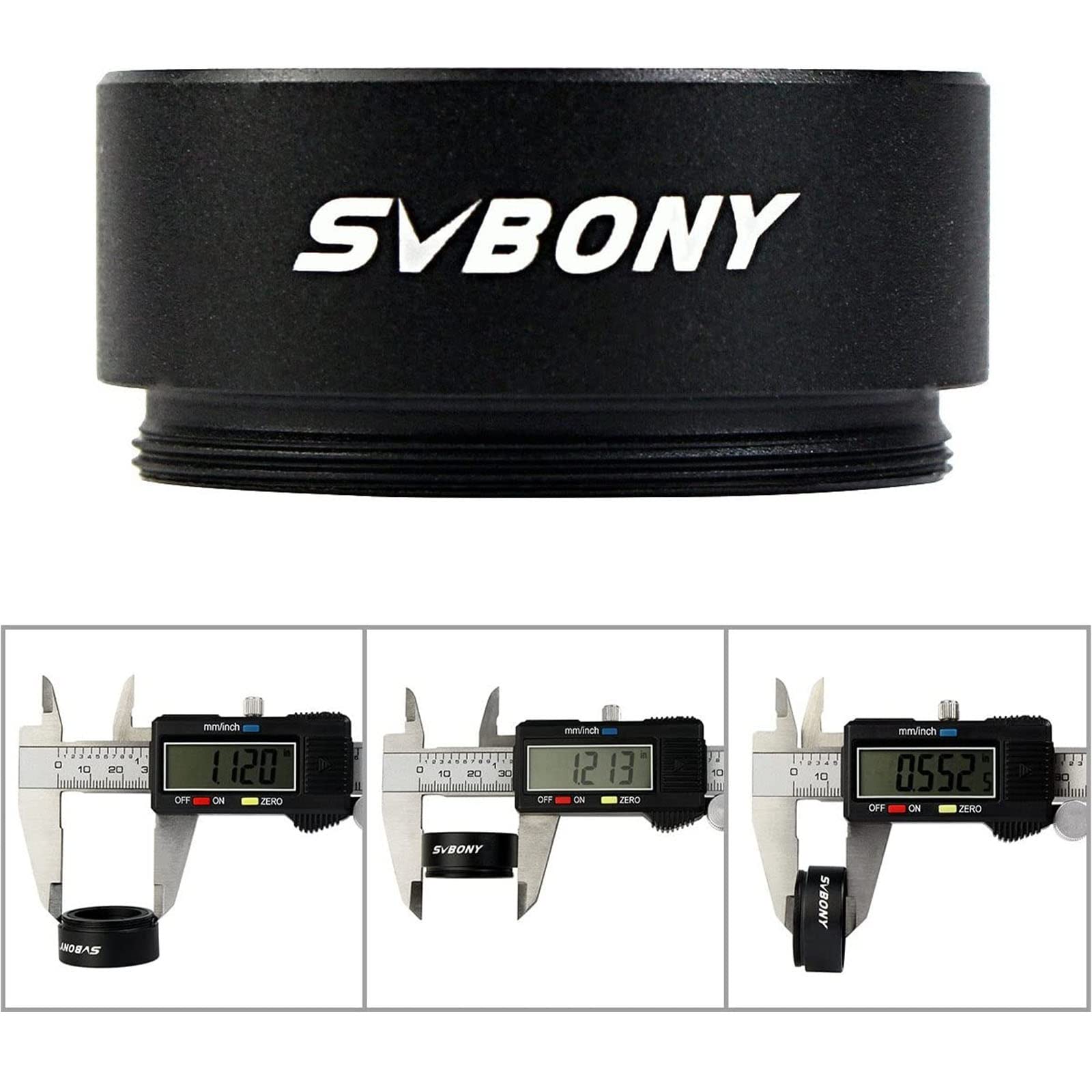 Svbony 1.25 Barlowlinse 0.5X, Fokalreduzierer Barlow Lens, Gewinde M28x0.6 für 1.25zoll 31.7mmTeleskop Okulare