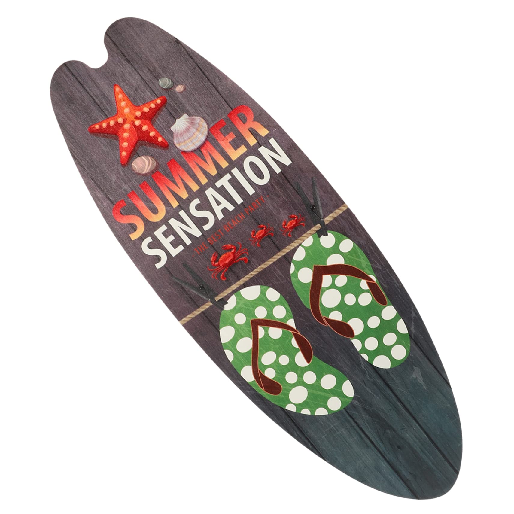 Artibetter Surfboard Wooden Sign Hawaii Ornament Ocean Theme Decor Surfboard Wall Sculpture Surf Decor Para De Mujer Interior Wall Wooden Craft Summer Beach Vintage Banquet