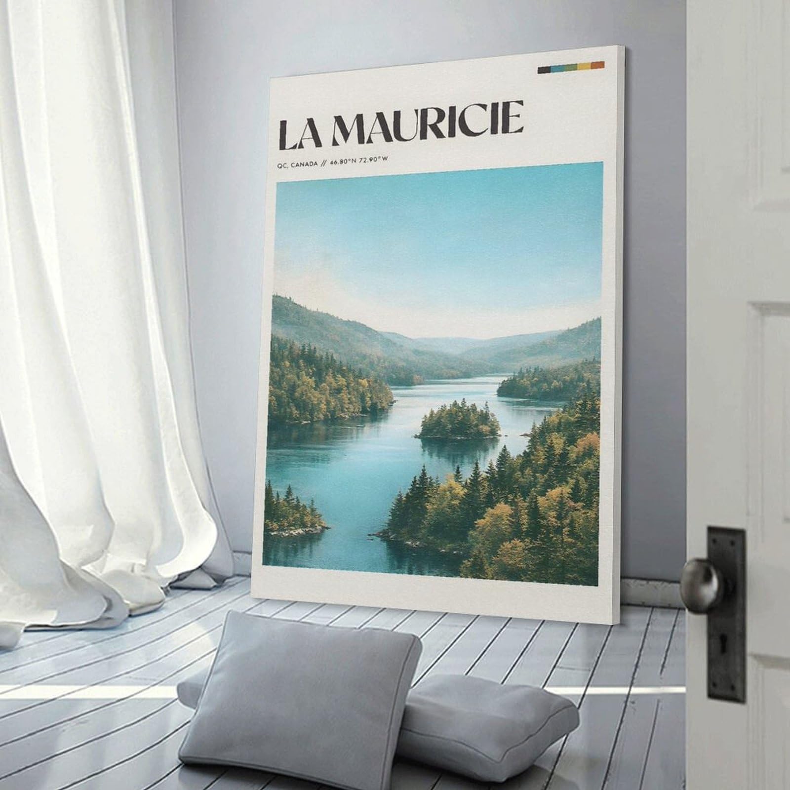 Junmoney La Mauricie National Park Room Decor Wall Art 16x24inch(40x60cm), for Art Walls, Layered Displays Or Homes, Wall Decor Suited to Curated Displays