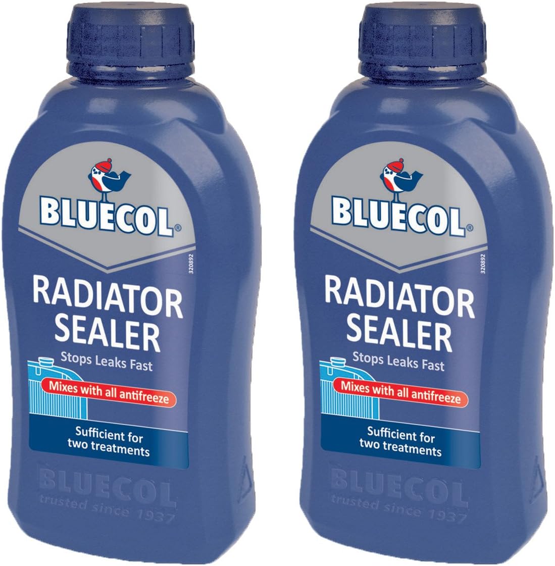 2 x Bluecol Radiator Sealer 500ml - Stops Leaks Fast