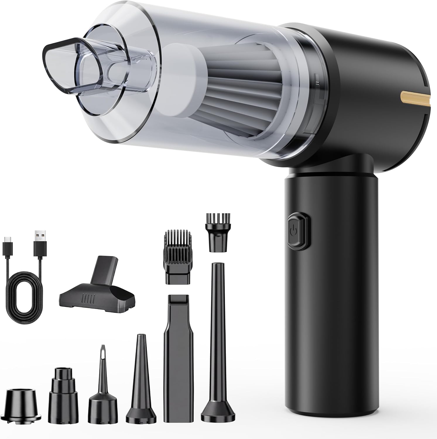 Car Vacuum Portable Cordless, Mini Handheld Car Vacuum Cleaner High Power