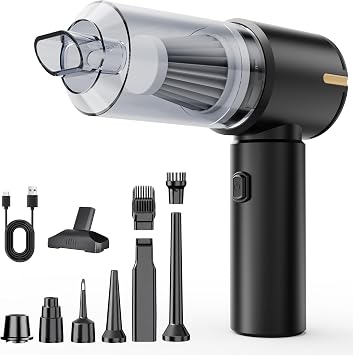 Car Vacuum Portable Cordless, Mini Handheld Car Vacuum Cleaner High Power