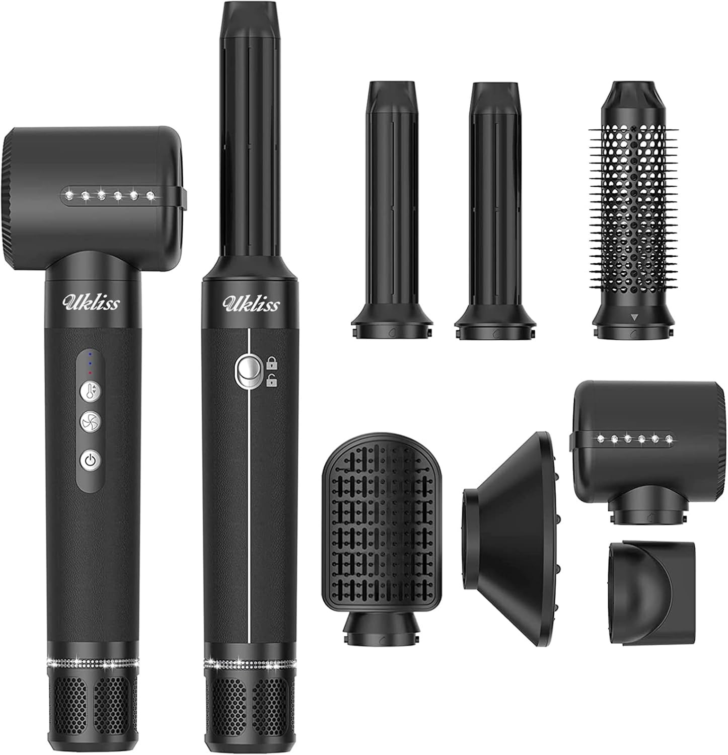 110000 U/Min Haartrockner mit Diamanten, 2022 Neuer 7 In 1 Air Haarstyler mit Haarföhn 110000 U/Min Haartrockner mit Diamanten, 2022 Neuer 7 In 1 Air Haarstyler mit Haarföhn