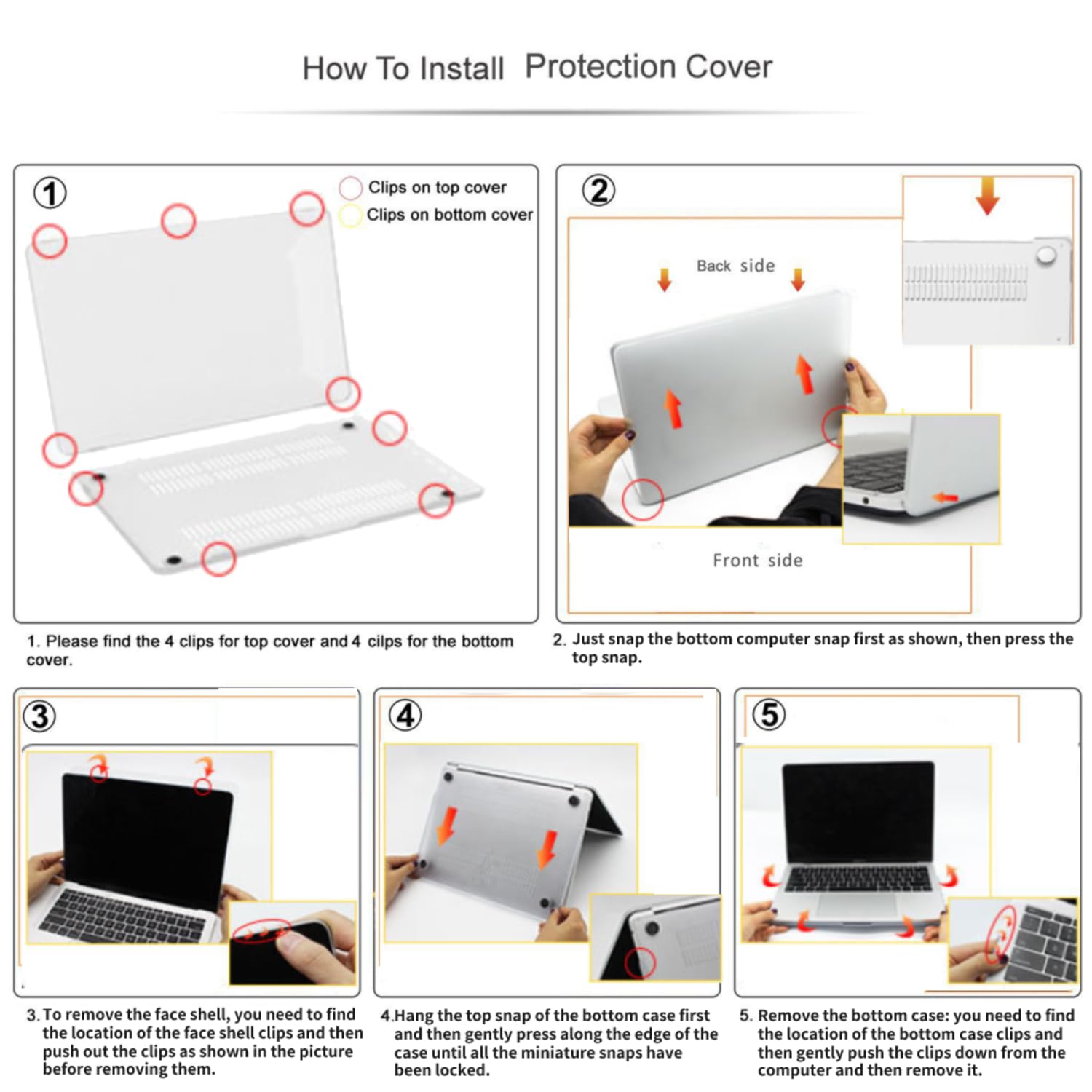 Coque Compatible MacBook Air 13,6 Pouces A2681 A3113 A3240 2022-2025 Écran Retina Mat Étui Plastique Housse Clavier Éléphants Girafes