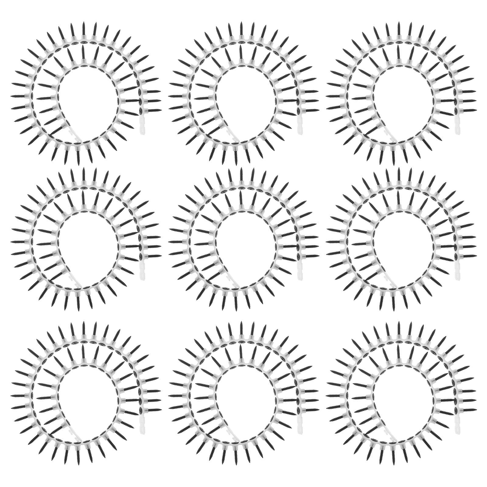 1000 Pezzi Set di Viti Autofilettanti in Acciaio al Carbonio con Ancore in Plastico per Montaggio Parete, Fissaggio Rapido e Tenuta Forte, per Ristrutturazioni e Uso Domestico