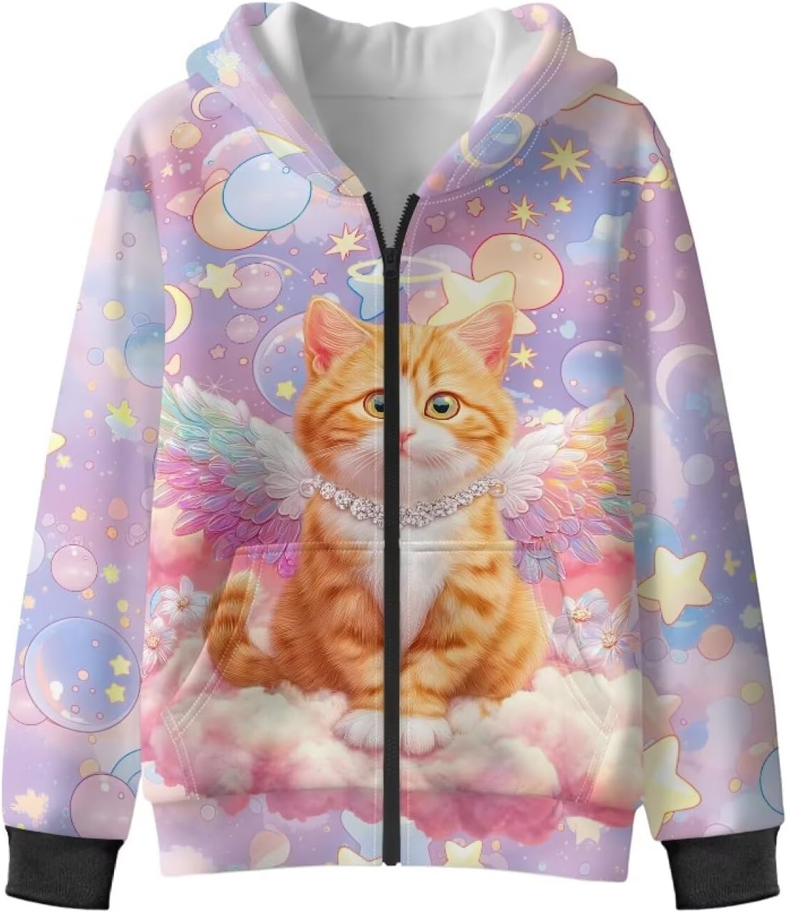 Girls' Fashion Hoodies Sweatshirts Fall Zip Up Fleece Hoodie Jacket with Pockets 6-16 Years