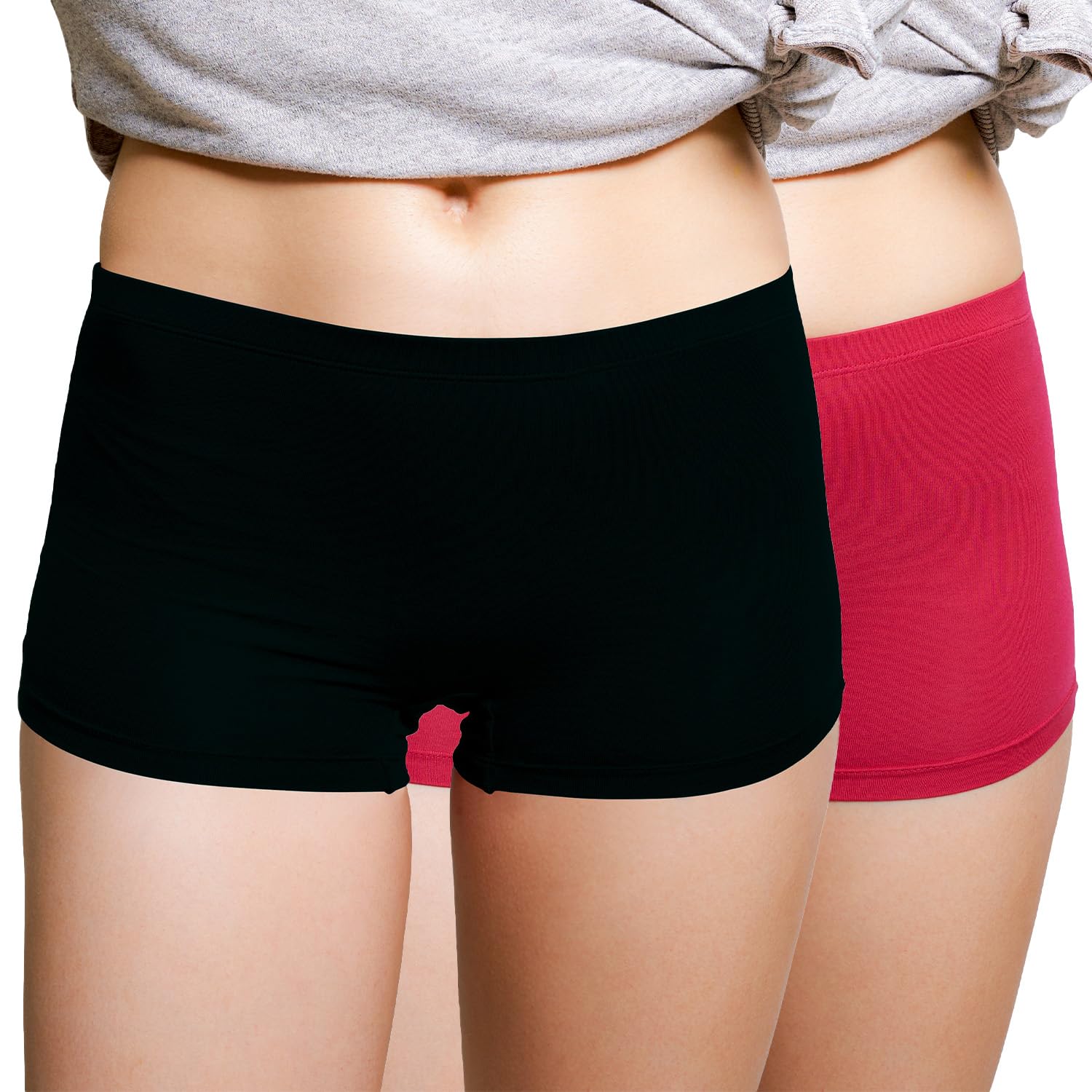 sona 2000-Panty Full Coverage Cotton Elastane Boy Shorts Panties Pack of 2-picture-37