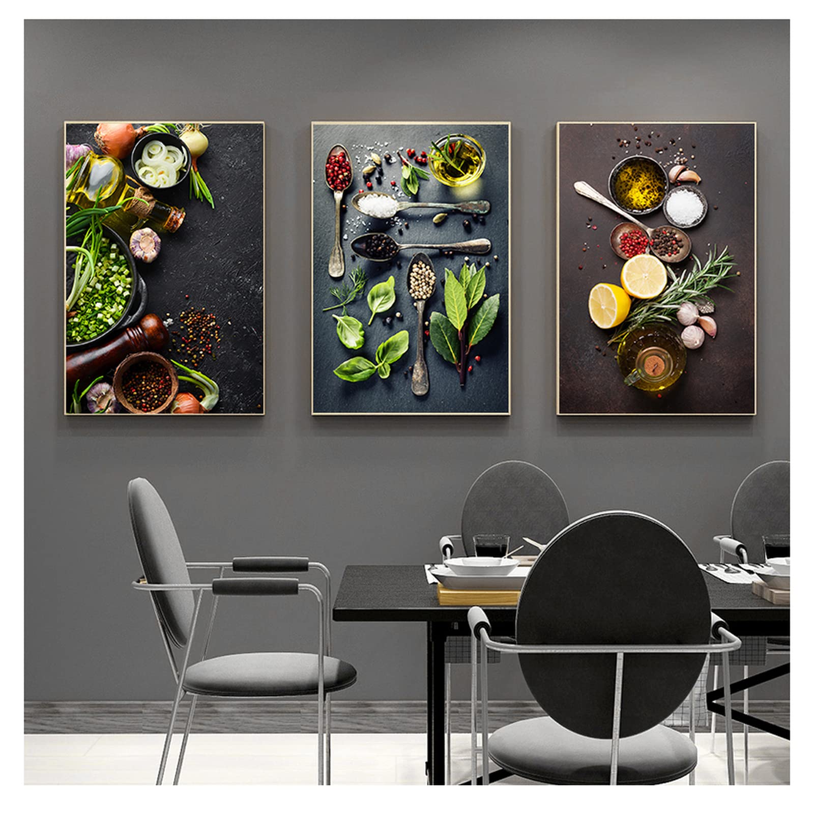 Affiche D'art De Cuisine Version Italienne - Impression Sur Toile 30x40 Cm - Sans Cadre - Déco Murale