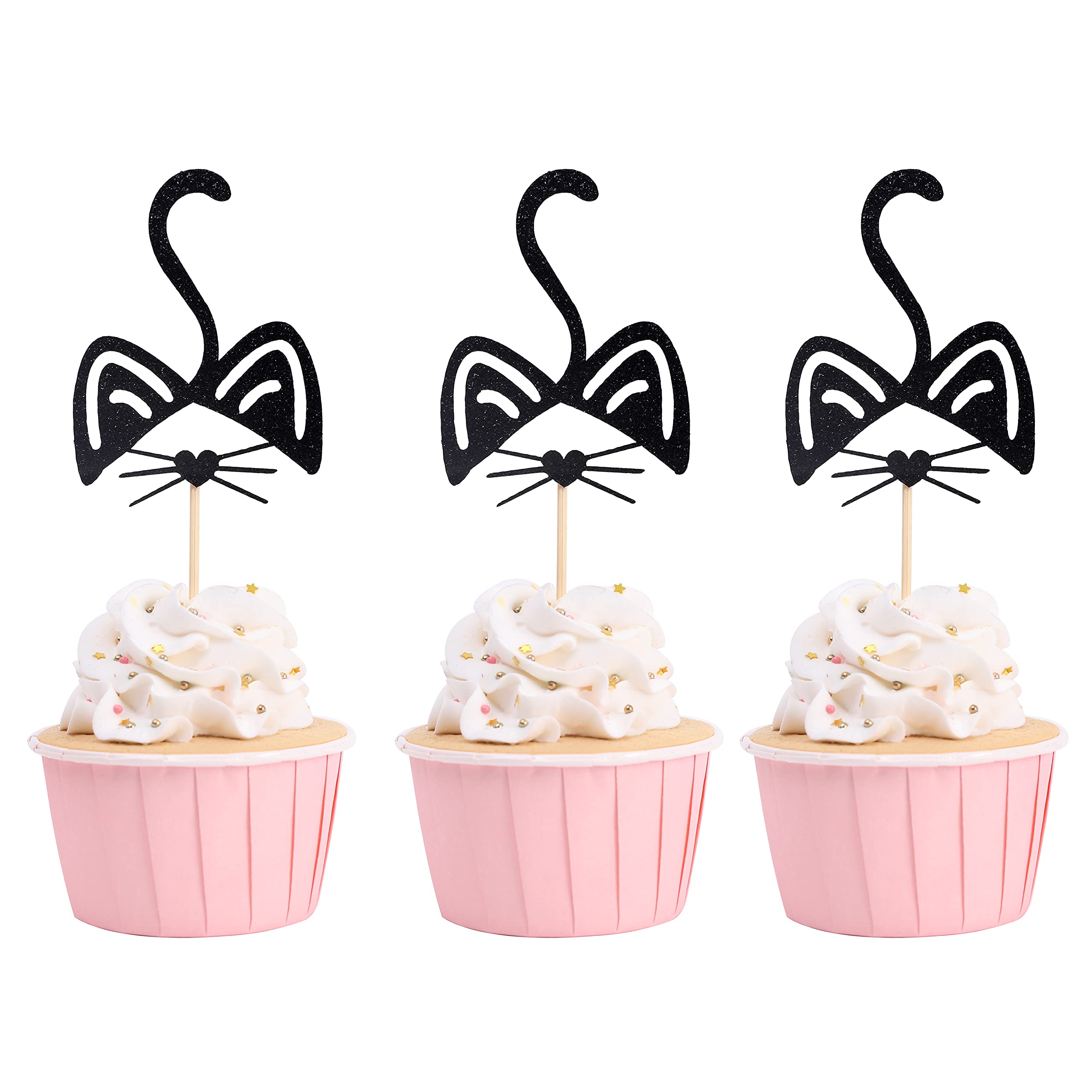 Buy Kitty Birthday Party Cupcake Toppers Cat Cupcake Toppers, Kitty