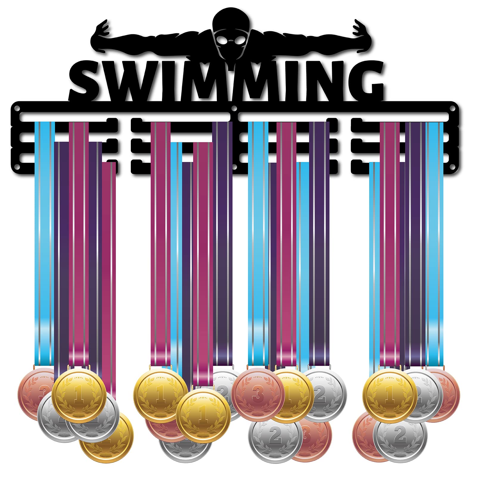 Support de médailles de natation cadeau idéal pour compétiteur de gymnastique