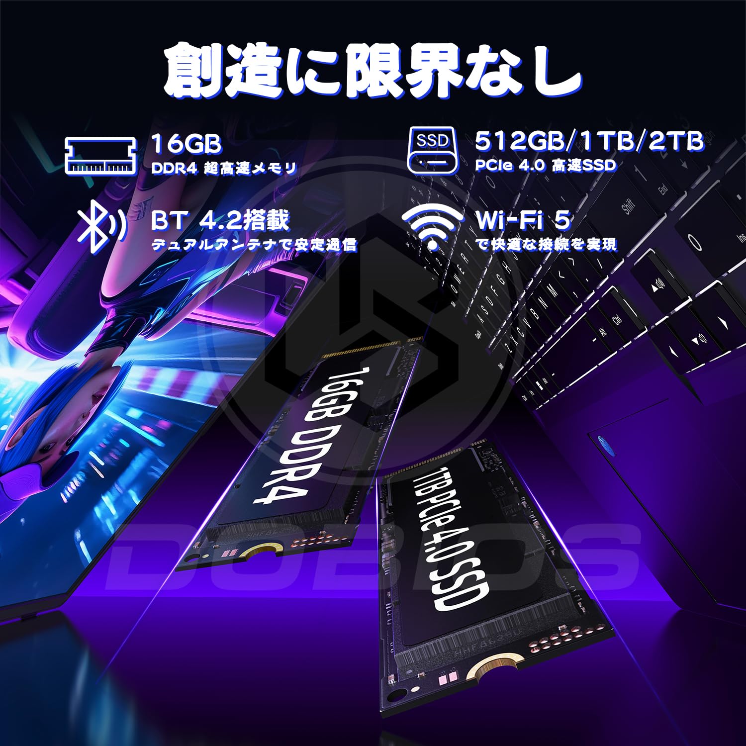 Amazon.co.jp: Dobios ビジネスノートパソコン 爆速Core i7 GPU GTX