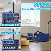 Vista 2 de 4000 W Transformador de conversión de voltaje de alta resistencia Paso arriba/Paso abajo AC 110 V/120 V/220 V/240 V conversión de potencia