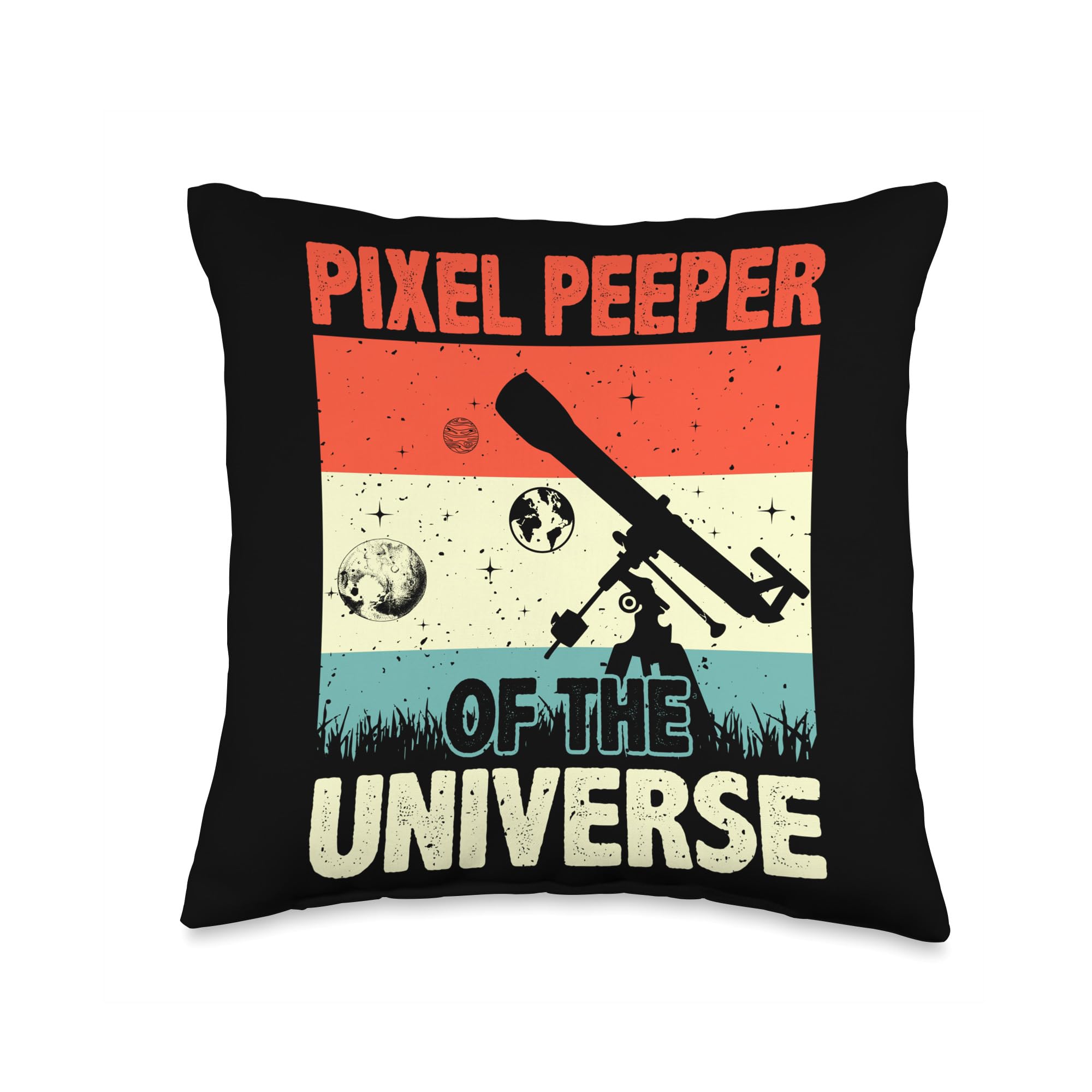 Astrophotography, Pixel Peeper of Universe, Space Astronomy Throw Pillow, 16x16, Multicolor