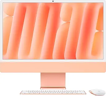 Apple 2024 iMac All-in-One Desktop Computer with M4 Chip, 24-inch Retina Display, 16GB RAM, 256GB SSD