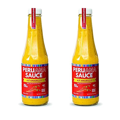 Salsas picantes peruanas tradicionales Salsa picante peruana Aji Amarillo Salsa de pimienta amarilla picante Tradición Peruana Sin gluten sin OMG