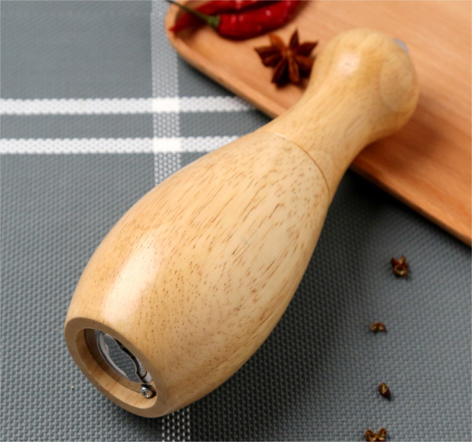 Młynków Do Pieprzu Młynek Do Soli I Pieprzu, Drewniane Młynki, Solniczki Pieprzniczki Młyn Ponownego | 1pcs