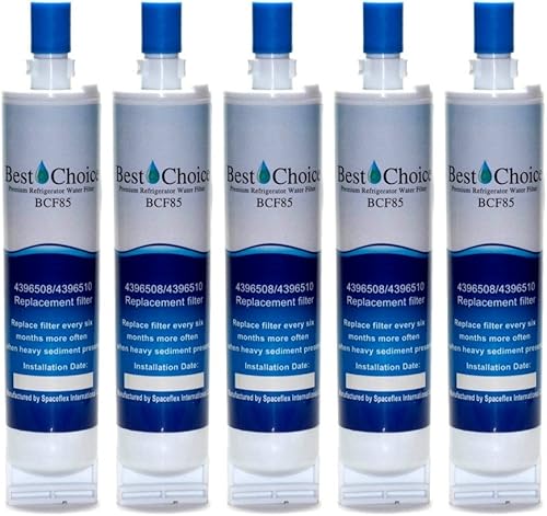 Best Choice - Filtro de agua de repuesto para Whirlpool 4396508, 4396510, EveryDrop EDR5RXD1 Filter 5, NL240V, WFL400, PUR W10186668 Cartucho de
