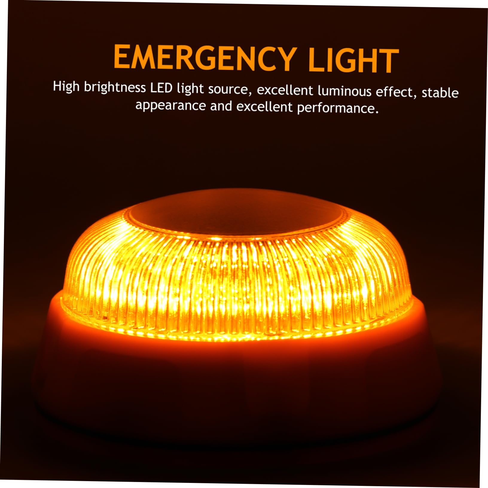 ULTECHNOVO 2pezzi Luce Di Emergenza Led Per Auto Luce Di Avvertimento Portatile e Accessorio Di Sicurezza Per Guida Notturna Alta Luminosità e Basso Consumo Energetico Giallo