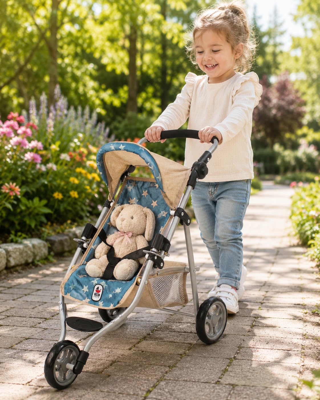 Bayer Chic 2000 Poussette Poupon Lola | Jogger Évolutif & Ergonomique | Une poussette jogger pour poupon haut de gamme, saine et évolutive pour accompagner votre enfant durant des années.