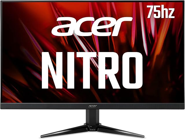 Acer Nitro QG241Ybii 23.8 inch Full HD Gaming Monitor (VA Panel, FreeSync, 75Hz, 1ms, HDMI, VGA, Black)