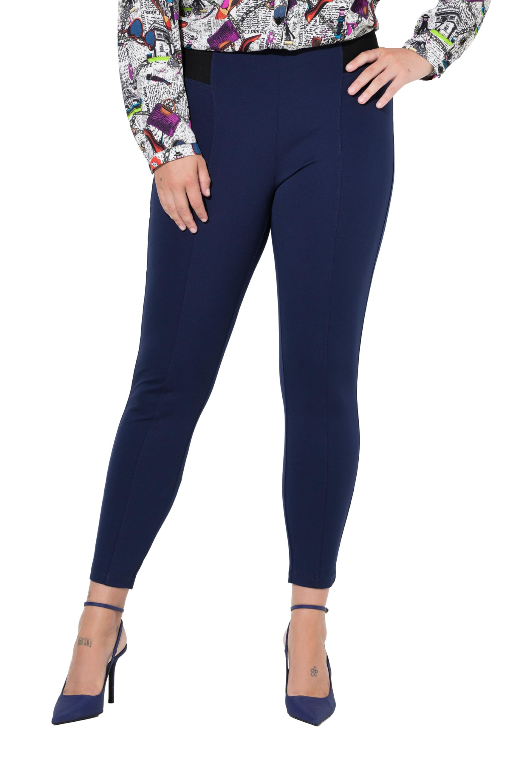 MIAMODA Damen große Größen Übergrößen Plus Size Shapewear-Leggings, Slim Fit, breiter Elastikbund 835762