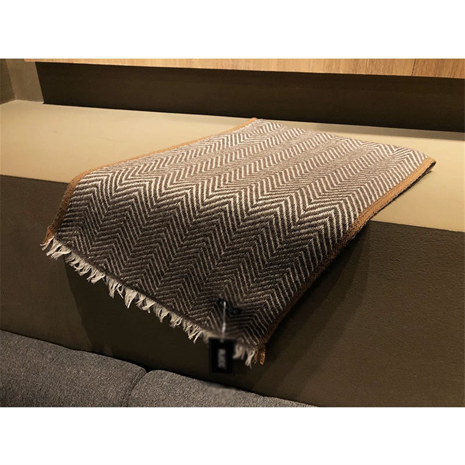 Damen Schal Herbst Winterschal Frauen Hohl Spitze Strick Feste Farbe Männer Dame Warme Dicke Kaschmirschal 200-65 cm Herbstschal Winterschal (Color : Color 3, Size : 200-35 cm)
