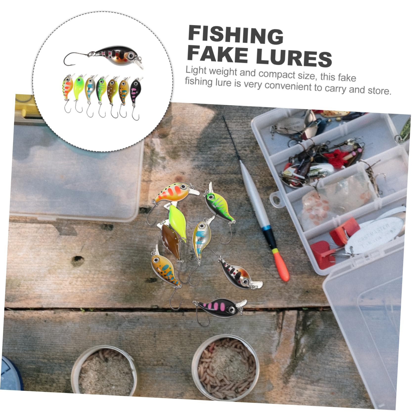 YARNOW Appâts De Artificiels Leurres Imitants pour Mer Portable De Faux Leurres Accessoires De Miniatures pour Différents Types De Poissons
