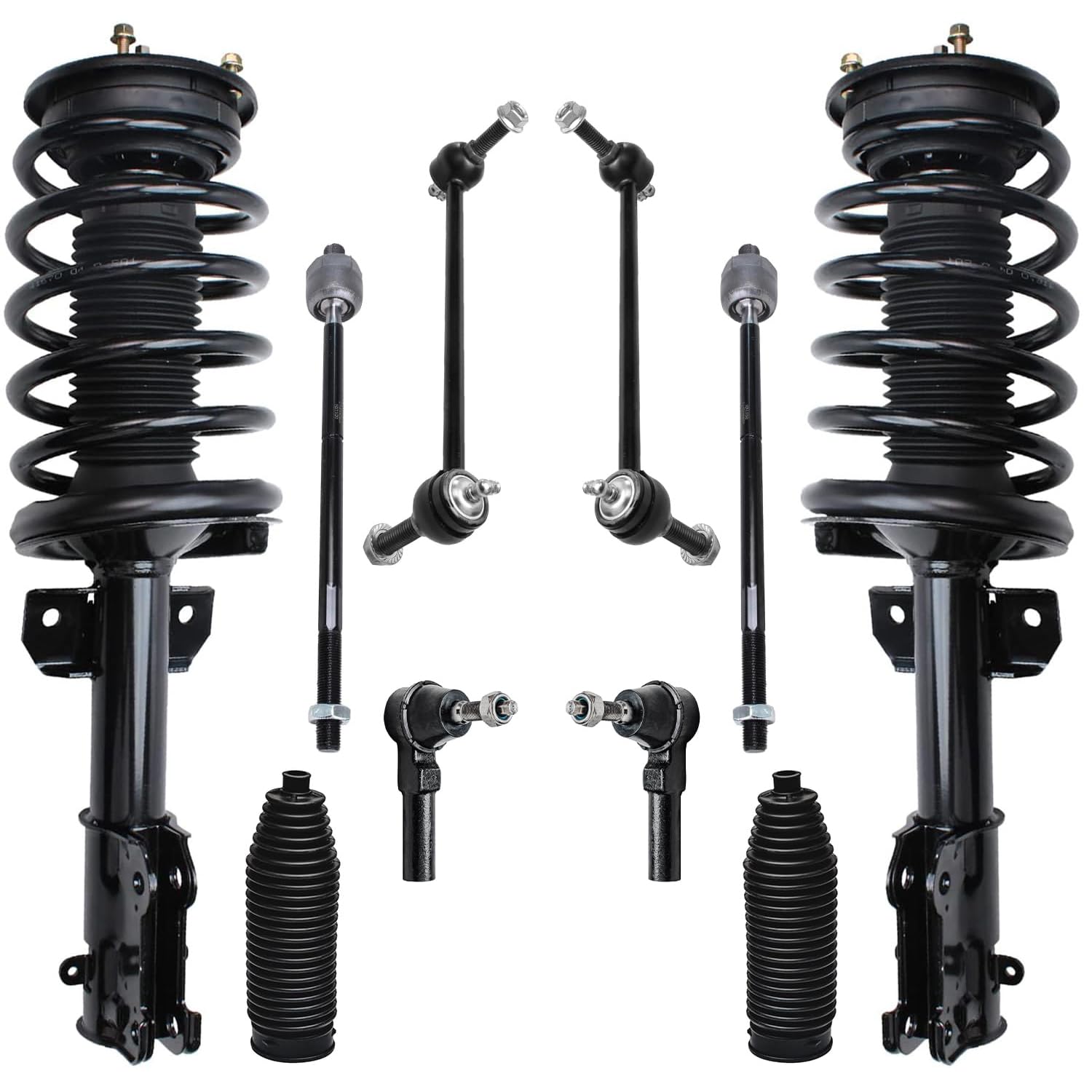 Detroit Axle - 10pc Front Struts Kit for 2005-2010 Ford Mustang