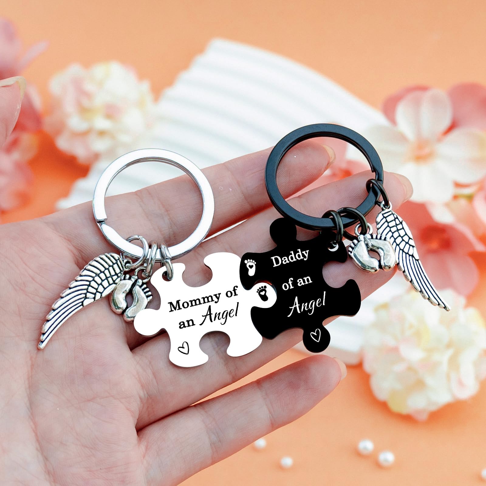 Miscarriage Gifts for Mothers Miscarriage Memorial Keychain for Infant Pregnancy Loss Stillborn Sympathy Gifts for Loss of Baby Gift for Mom Dad Parents Remembrance Keepsake for Loss of a Child
